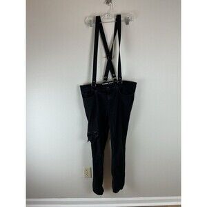 Hot Topic HT Stinger Jeans Mens 38X32 Black Denim Skinny Punk Grunge Gothic